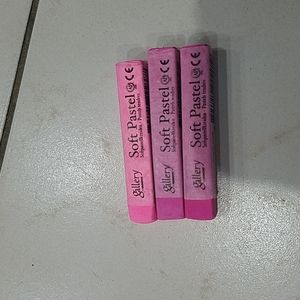 3 Pink Shades Pastel Chalk
